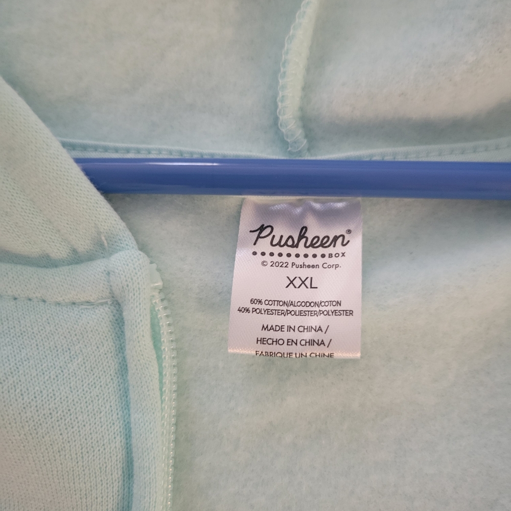 Pusheen 2022 Gamer Zip Up Mint Hoodie XXL - Picture 5 of 5